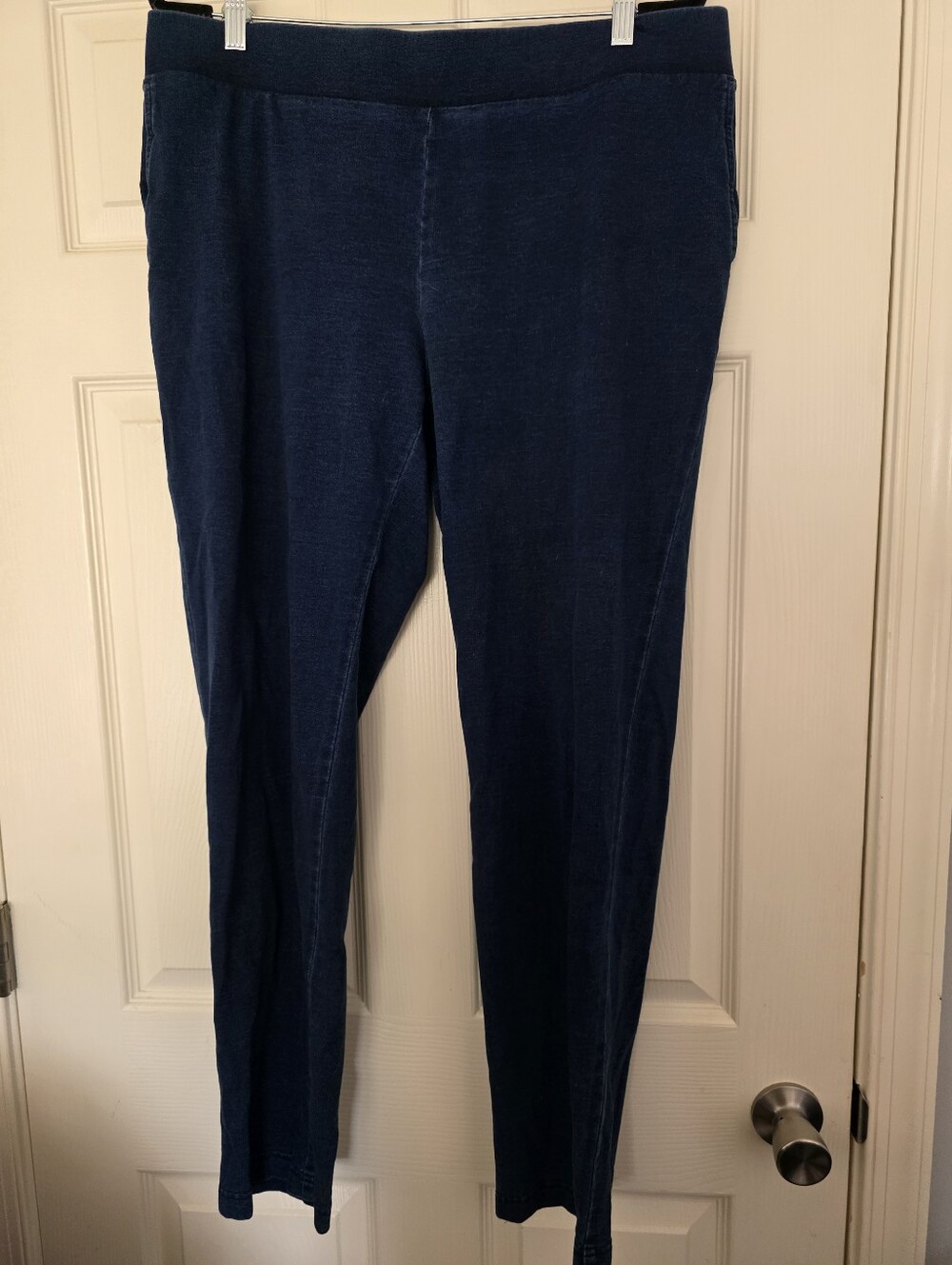 J. Jill Leggings Womens Blue Dark Indigo Jegging Stretch Casual Preppy Large